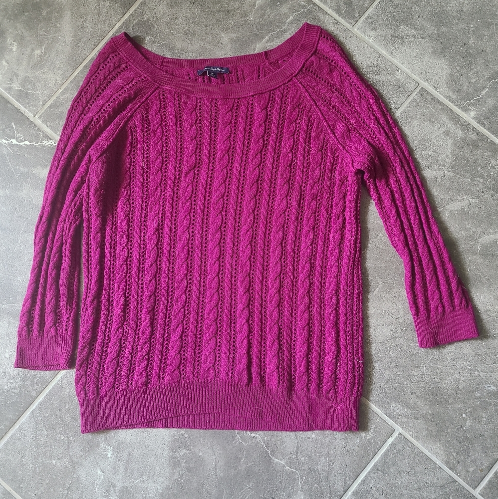 AEO Pink/Purple Sweater